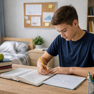 adolescente-estudiando-solo-autonomia-aprendizaje